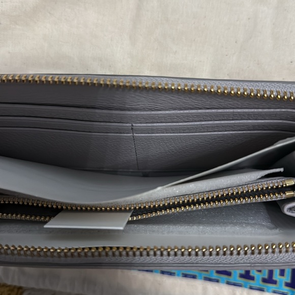 Tory Burch Gray Leather Wallet - Picture 3 of 7